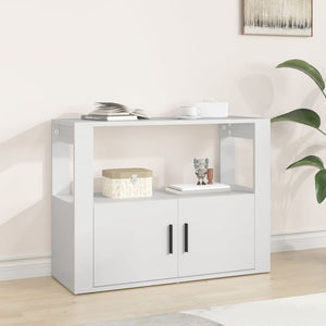 NNEVL Sideboard White 80x30x60 cm Engineered Wood