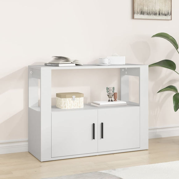 NNEVL Sideboard White 80x30x60 cm Engineered Wood