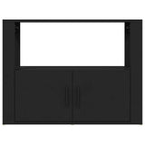 NNEVL Sideboard Black 80x30x60 cm Engineered Wood