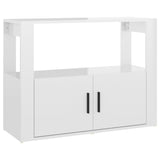 NNEVL Sideboard High Gloss White 80x30x60 cm Engineered Wood