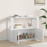 NNEVL Sideboard High Gloss White 80x30x60 cm Engineered Wood