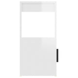 NNEVL Sideboard High Gloss White 80x30x60 cm Engineered Wood