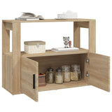 NNEVL Sideboard Sonoma Oak 80x30x60 cm Engineered Wood