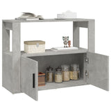 NNEVL Sideboard Concrete Grey 80x30x60 cm Engineered Wood