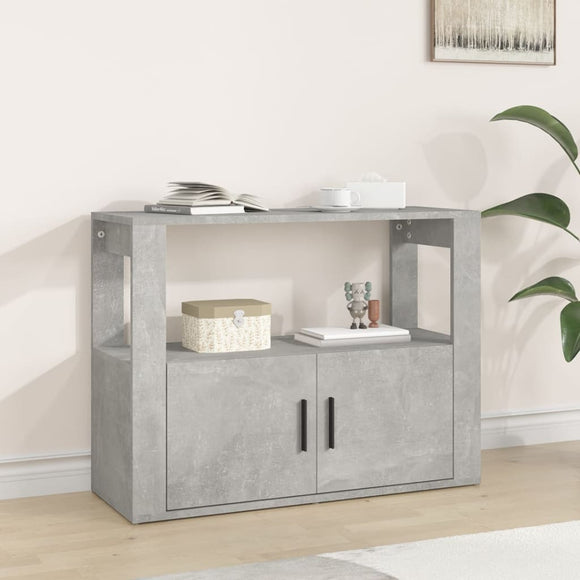 NNEVL Sideboard Concrete Grey 80x30x60 cm Engineered Wood