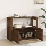 NNEVL Sideboard Brown Oak 80x30x60 cm Engineered Wood