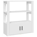 NNEVL Sideboard White 80x30x90 cm Engineered Wood