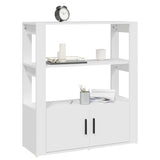 NNEVL Sideboard White 80x30x90 cm Engineered Wood
