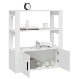NNEVL Sideboard White 80x30x90 cm Engineered Wood