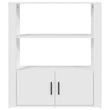NNEVL Sideboard White 80x30x90 cm Engineered Wood