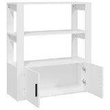 NNEVL Sideboard White 80x30x90 cm Engineered Wood