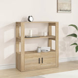 NNEVL Sideboard Sonoma Oak 80x30x90 cm Engineered Wood