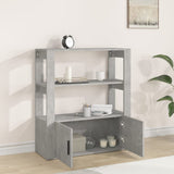 NNEVL Sideboard Concrete Grey 80x30x90 cm Engineered Wood