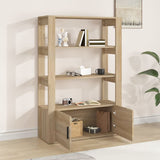NNEVL Sideboard Sonoma Oak 80x30x119.5 cm Engineered Wood