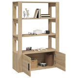NNEVL Sideboard Sonoma Oak 80x30x119.5 cm Engineered Wood