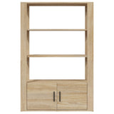 NNEVL Sideboard Sonoma Oak 80x30x119.5 cm Engineered Wood