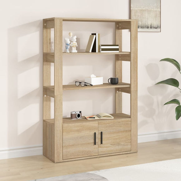 NNEVL Sideboard Sonoma Oak 80x30x119.5 cm Engineered Wood