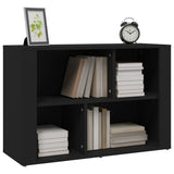 NNEVL Sideboard Black 80x30x54 cm Engineered Wood