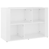 NNEVL Sideboard High Gloss White 80x30x54 cm Engineered Wood