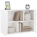 NNEVL Sideboard High Gloss White 80x30x54 cm Engineered Wood