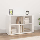NNEVL Sideboard High Gloss White 80x30x54 cm Engineered Wood