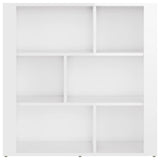 NNEVL Sideboard High Gloss White 80x30x80 cm Engineered Wood