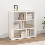 NNEVL Sideboard High Gloss White 80x30x80 cm Engineered Wood