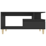 NNEVL Coffee Table Black 90x49x45 cm Engineered Wood