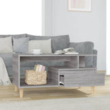 NNEVL Coffee Table Grey Sonoma 90x49x45 cm Engineered Wood