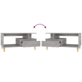 NNEVL Coffee Table Grey Sonoma 90x49x45 cm Engineered Wood