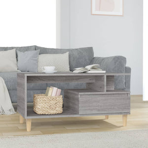 NNEVL Coffee Table Grey Sonoma 90x49x45 cm Engineered Wood