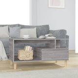 NNEVL Coffee Table Grey Sonoma 90x49x45 cm Engineered Wood