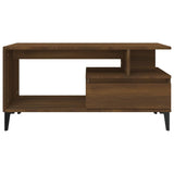 NNEVL Coffee Table  Brown Oak 90x49x45 cm Engineered Wood