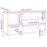 NNEVL Shoe Cabinet Black 102x36x60 cm Engineered Wood