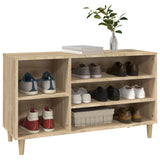 NNEVL Shoe Cabinet Sonoma Oak 102x36x60 cm Engineered Wood