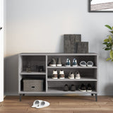 NNEVL Shoe Cabinet Grey Sonoma 102x36x60 cm Engineered Wood