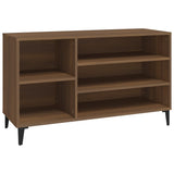 NNEVL Shoe Cabinet Brown Oak 102x36x60 cm Engineered Wood