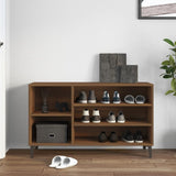 NNEVL Shoe Cabinet Brown Oak 102x36x60 cm Engineered Wood