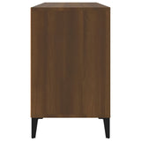 NNEVL Shoe Cabinet Brown Oak 102x36x60 cm Engineered Wood