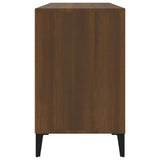 NNEVL Shoe Cabinet Brown Oak 102x36x60 cm Engineered Wood
