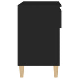 NNEVL Shoe Cabinet Black 70x36x60 cm Engineered Wood