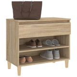 NNEVL Shoe Cabinet Sonoma Oak 70x36x60 cm Engineered Wood