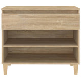 NNEVL Shoe Cabinet Sonoma Oak 70x36x60 cm Engineered Wood
