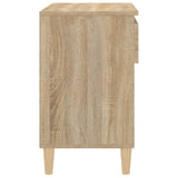 NNEVL Shoe Cabinet Sonoma Oak 70x36x60 cm Engineered Wood