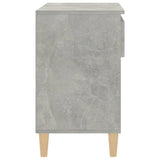 NNEVL Shoe Cabinet Concrete Grey 70x36x60 cm Engineered Wood