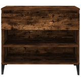 NNEVL Shoe Cabinet Smoked Oak 70x36x60 cm Engineered Wood
