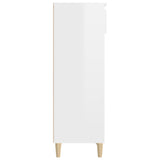NNEVL Shoe Cabinet High Gloss White 40x36x105 cm Engineered Wood
