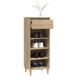 NNEVL Shoe Cabinet Sonoma Oak 40x36x105 cm Engineered Wood