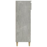 NNEVL Shoe Cabinet Concrete Grey 40x36x105 cm Engineered Wood