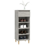 NNEVL Shoe Cabinet Concrete Grey 40x36x105 cm Engineered Wood